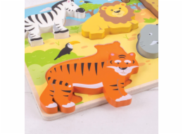 Bigjigs Toys Vkládací puzzle safari