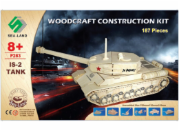 Woodcraft Dřevěné 3D puzzle tank IS 2