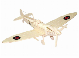 Woodcraft Dřevěné 3D puzzle spitfire