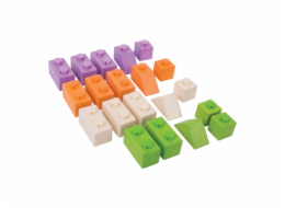 Bigjigs Baby Dřevěné Spojkostky Basic set