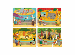 Vilac Dřevěné puzzle Zoo