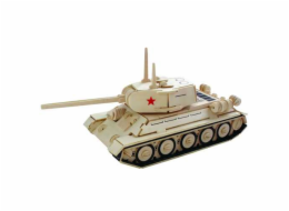 Woodcraft Dřevěné 3D puzzle tank T-34 P