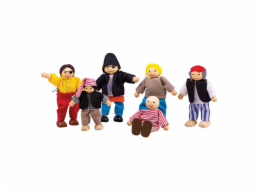 Bigjigs Toys Set piráti 6ks