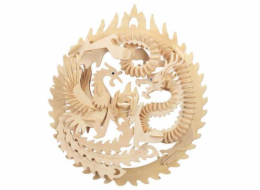 Woodcraft Dřevěné 3D puzzle Fénix a drak