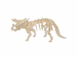 Woodcraft Dřevěné 3D puzzle Triceratops velký