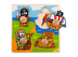 Bigjigs Toys Vkládací puzzle piráti