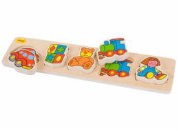 Bigjigs Baby Dřevěné vkládací puzzle hračky