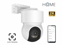 iGET HOME Camera CS8 White - WiFi 2K IP kamera otočná, noční vidění, audio, IP65, auto tracking