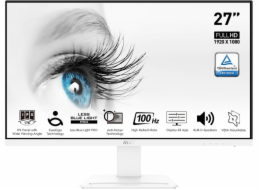 MSI monitor PRO MP273AW, 27" IPS/1920 x 1080 (FHD)/100Hz/1ms/DP/HDMI/D-Sub/bílá