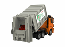 Remote control RC garbage truck 1:26 Double Eagle ( orange) Mercedes-Benz Antos E676-003