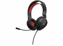 Drátový herní headset Corsair HS35 v2, černo/červený