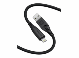 Data kabel SWISSTEN SOFT SILICONE USB/Lightning, 60W, 1,5m, černá