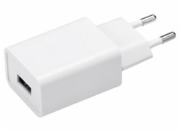 HELMER univerzální USB napájecí adaptér/ 2A/ 5V/ USB/ bílý