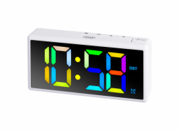 Digitální budík Trevi, EC 886 WH, digitální budík multi LED, vyzvánění, stmívač jasu