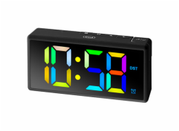 Digitální budík Trevi, EC 886 BK, digitální budík multi LED, vyzvánění, stmívač jasu