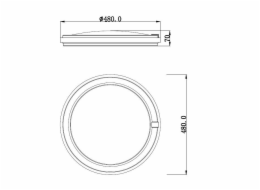 Svítidlo Domoletti GASCONY, stropní, 45 W, LED, B2362-1-R