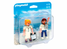 Duo Pack Stevardka a důstojník Playmobil, Prázdniny, 5 dílků