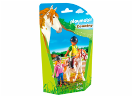 Učitelka jízdy na koni Playmobil, Jezdecký dvůr, 14 dílků