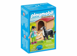 Švýcarský salašnický pes v boudě Playmobil, Statek, 7 dílků