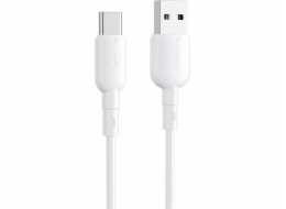 Kabel USB na USB-C VFAN Colorful X11, 3A, 1m (bílý)