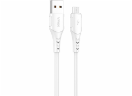 Kabel USB-Micro USB VFAN Colorful X12, 3A, 1 m (bílý)