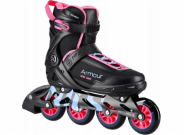 Nils Extreme NA22151 kolečkové brusle ARMOR SKATES BLACK RŮŽOVÝ VEL. 40 NILS EXTREME