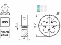 Fanar DIE UNC 1 -8 DIN-22568 (2A) HSS 800