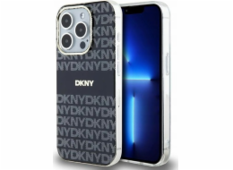 DKNY  DKHMP15XHRHSEK iPhone 15 Pro Max 6.7 černo/černé pevné pouzdro IML Mono & Stripe MagSafe