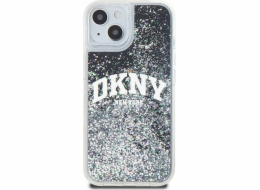 DKNY  tekuté třpytivé velké logo – pouzdro na iPhone 14/15/13 (černé)