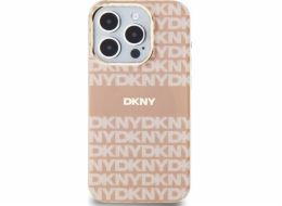 DKNY  DKHMP14LHRHSEP iPhone 14 Pro 6.1 růžový/růžový pevný obal IML Mono & Stripe MagSafe