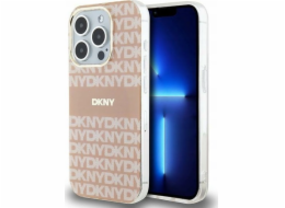 DKNY  DKHMP14XHRHSEP iPhone 14 Pro Max 6,7 růžové/růžové pevné pouzdro IML Mono & Stripe MagSafe