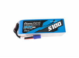 Gens ace G-Tech 5100mAh 80C 22,2V 6S1P Lipo Battery Pack s EC5 konektorem