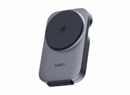 Magnetic Wireless Charger 3 in 1 MagFusion Aukey LC-MC312, 15W Qi2 (gray)