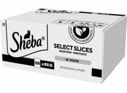 SHEBA Select Slices Poultry flavors - mokré krmivo pro kočky - 120 x 85g