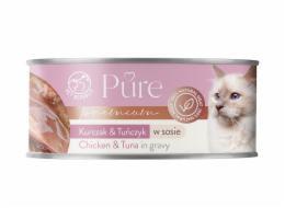 PET REPUBLIC Pure Chicken and tuna in gravy - mokré krmivo pro kočky - 80g