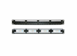 XtendLan Patch panel 19", 24 portů, Cat5e