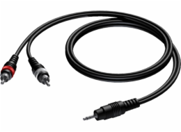 Procab Jack 3,5mm - RCA (Cinch) kabel x2 10m černý (CAB711/10)