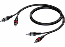 Procab RCA (Cinch) x2 kabel 5m černý (CAB800/5)