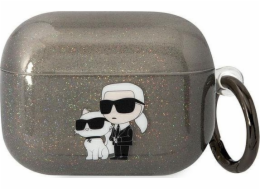 Karl Lagerfeld Karl Lagerfeld Kryt KLAPHNKCTGK Airpods Pro černo/černý Glitr Karl&Choupette