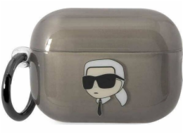 Pouzdro Karl Lagerfeld KKLAP2HNIKTCK Apple AirPods Pro 2 černo/černé Pouzdro Ikonik