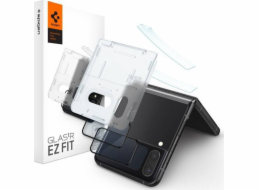 Spigen TEPLENÉ SKLO SPIGEN GLASS FC EZ FIT + FÓLIE NA ZÁVĚS 2-PAL GALAXY Z FLIP 4 ČERNÁ univerzální