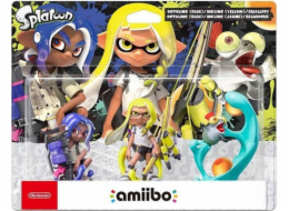 Nintendo Amiibo Figures Splatoon 3 / 3 Figurky: Octoling (modrá) / Inkling (žlutá) / Smallfry