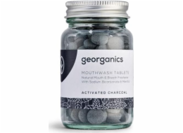 Ústní voda Georganics Natural Activated Charcoal tablety, 180 tablet