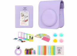 LoveInstant pouzdro SET 8v1 Příslušenství pro FujiFilm INSTAX Mini 12 / Purple