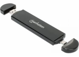 Manhattan Externí kryt USB-C/A 3.2 Gen2 M.2 NVMe SATA SSD disk