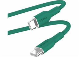 Puro USB-C – USB-C USB kabel 1,5 m zelený (PUR672)