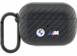 BMW BMAP2WMPUCA2 kryt AirPods Pro 2 gen černo/černý Carbon Double Metal Logo