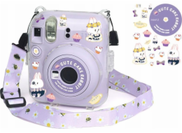 LoveInstant Cover Case Cover for Fujifilm Instax Mini 12 + Stickers / Cute Rabbit