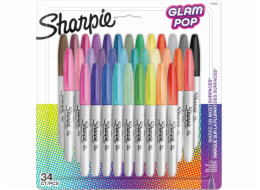 Sharpie Marker Permanent Marker Fine Glam Pop 6er Blister