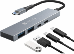 USB HUB Techly  Hub USB 4p. 2USB 3.2-2USB-C